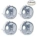 Hombae Oven Stove Knob Covers, Upgraded Version Clear View Easy Set up Universal Design, Baby Child Toddler Kitchen Safety (4 PCs Set for Small Stove Knobs)