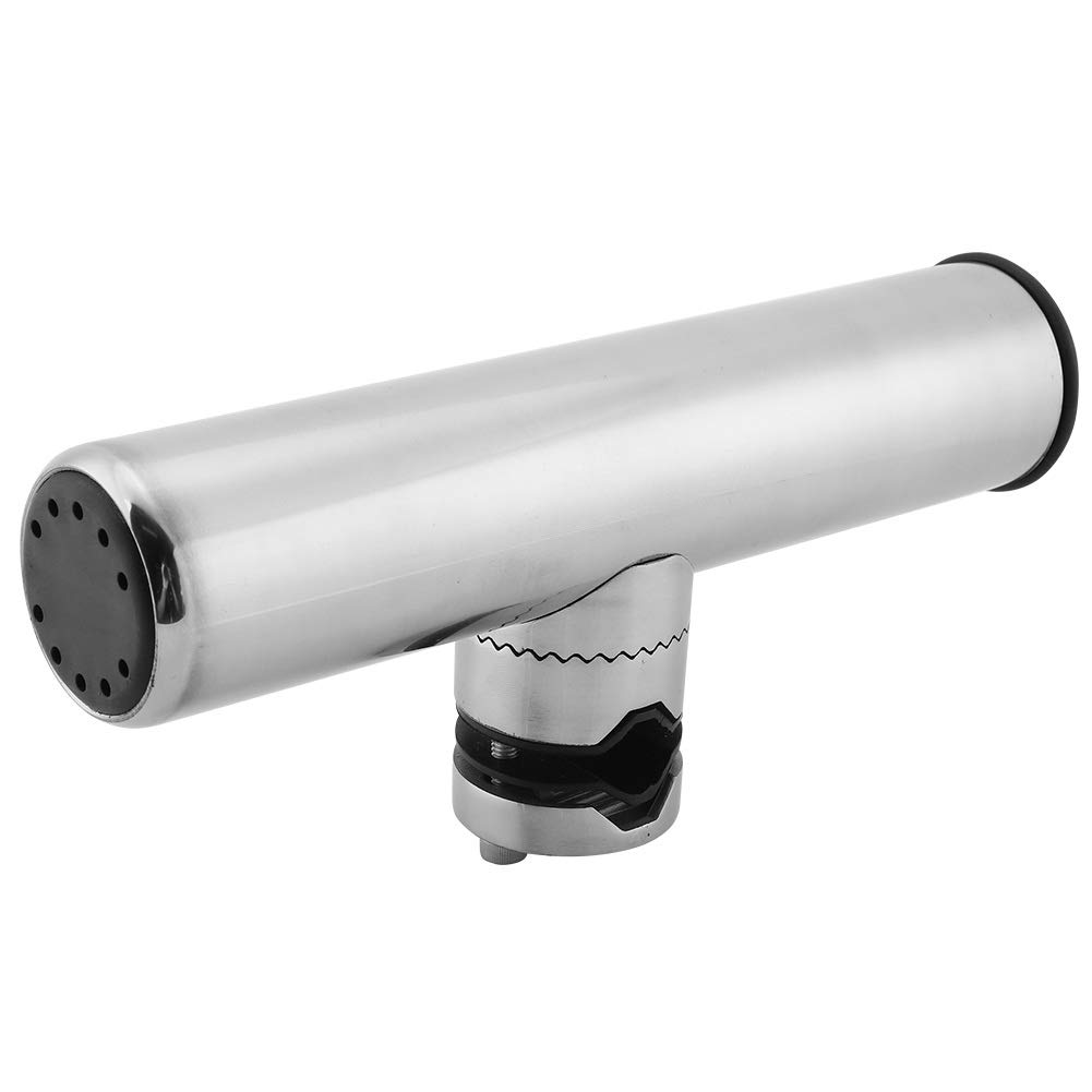 Nikou Fishing Rod Holder 5900000001 Stainless Steel Boat Fishing Rod Holder Accessory for Rails 1" to 1-1/4"