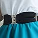 Hip Hop 50's Shop 1950s Style 3” Wide Elastic Cinch Belt for Women Junior and Plus Sizes Handmade in the USA (Black M/L)