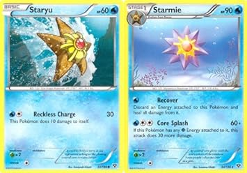Pokemon Staryu And Starmie Rare Card Evolution Set Xy 33 146 And 34 146 Amazon De Spielzeug