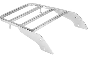KIMISS Metal Materials Motorcycle Rear Sissy Bar Luggage Rack for Honda Shadow VT750 C2 1997-2003 Chrome Silver
