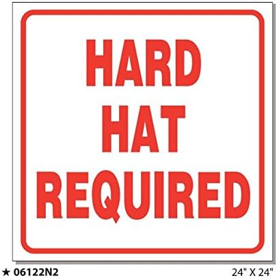 MYSIGN 06122N2-CP "Hard Hat Required"