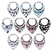 10-Pack Baby Bandana Drool Bibs set for Drooling Boys & Girls Upsimples Teething,100% Organic Cotton Super Absorbent, Hypoallergenic and Shower Gift Set. primary