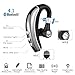 Bluetooth headset, Alwoa Ultralight Wireless Earpieces with Noise Reduction Mic Mute Switch Bluetooth Headphones Comfortable Sweatproof Earbuds Hand Free Earphones for iPhone Android Cell Phones