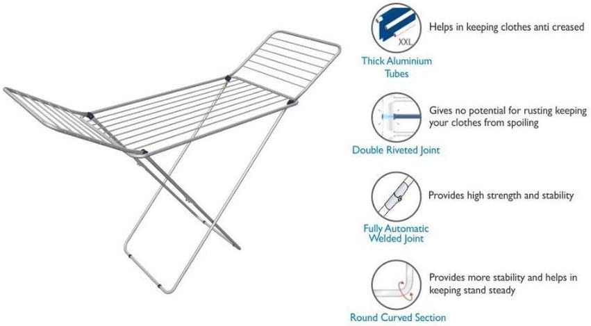 VILEDA Alumix Clothesline, Metallic Silver, Largo - Image 4