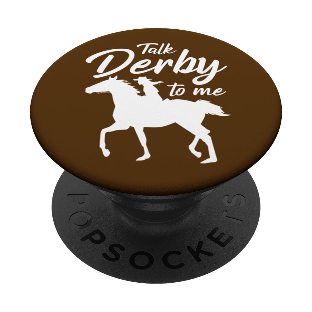 Talk Derby To Me Horse Rider Outfit Sports Horse PopSockets Adhesive PopGrip
