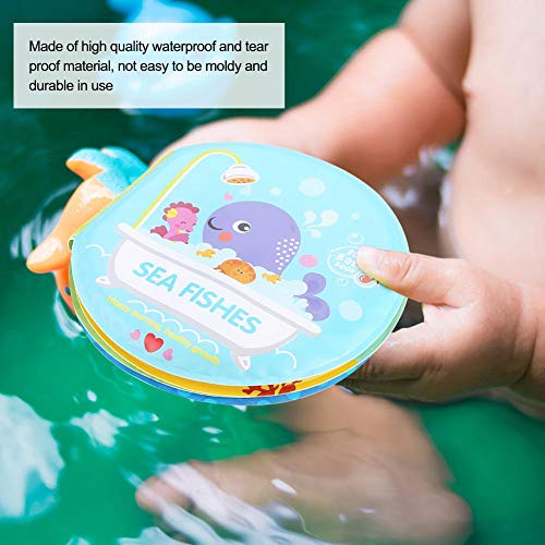 FASJ Baby Shower Book, Eco Friendly Round Bath Book, Waterproof for