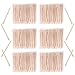 Senkary 600 Pieces Wooden Waxing Sticks Wax Sticks Wax Applicator Sticks Wood Wax Spatulas Sticks Small for Hair Eyebrow Nose Removal (With Handle)