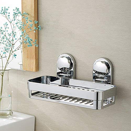 Shower Caddy with Super Strong Suction Cups Rustproof Bathroom Caddy Wall Shelves Kitchen Storage Basket Holder