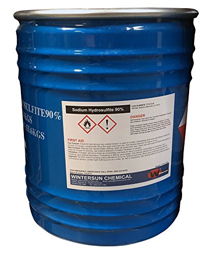 Sodium Hydrosulfite [NaO2SSO2Na] [CAS_7775-14-6] Technical Grade, 90+%, White Powder (110.23 Lbs Drum) by Wintersun Chemical