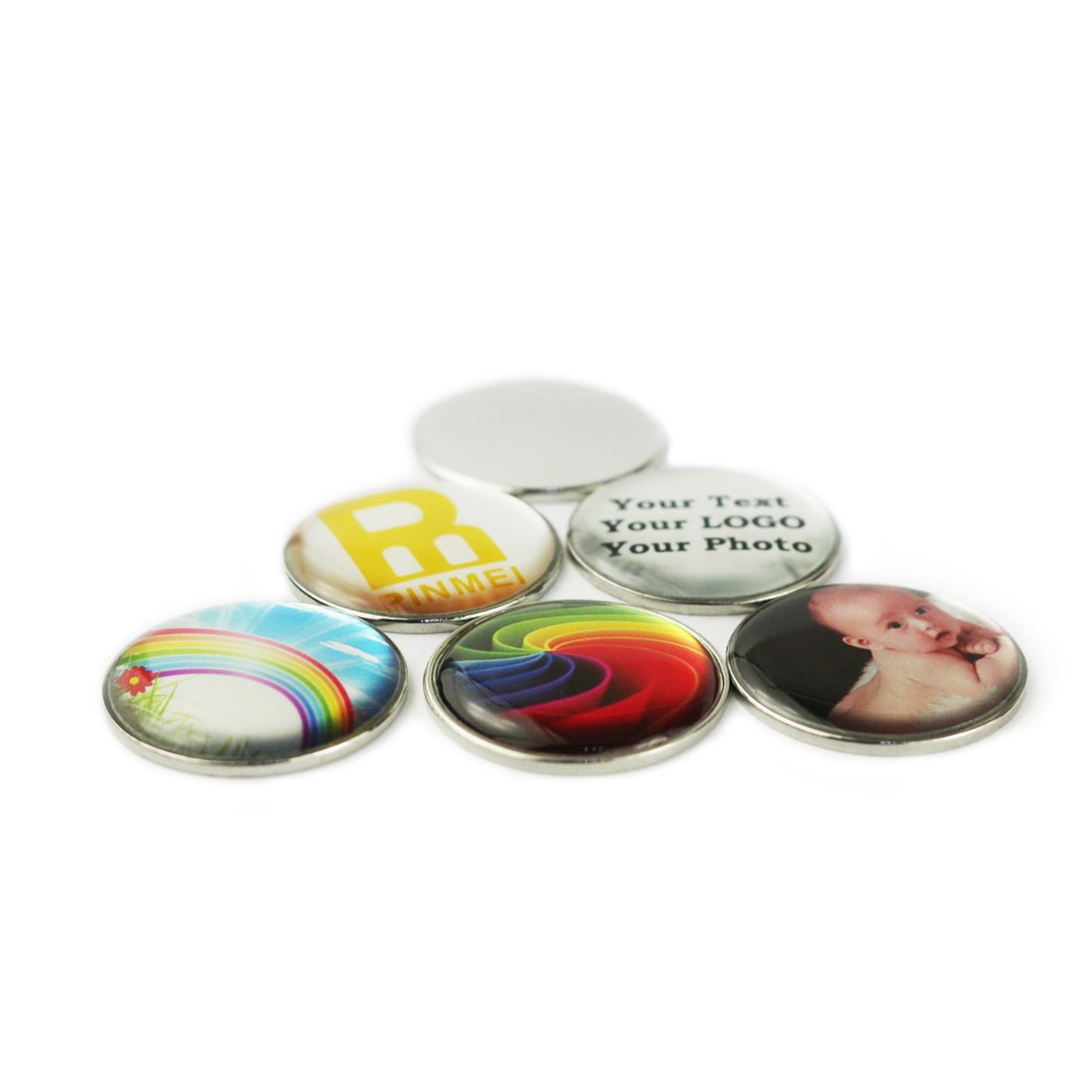 Personalizedカスタムアイアンゴルフボールマーカー Pinmei B073hxbdxg 24mm ゴルフマーカー 品質は非常に良い