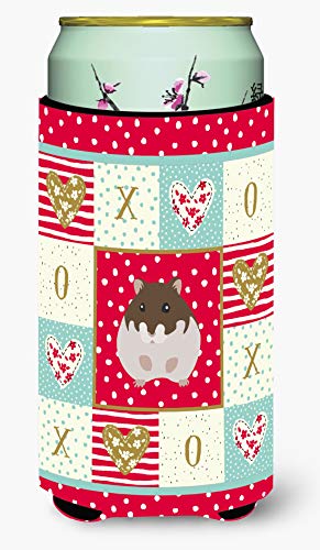 Caroline's Treasures CK5440TBC Dzungarian Hamster Love Tall Boy Hugger, Red Can…