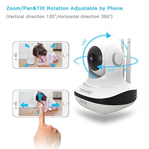 Wireless Security Camera, Toguard WiFi IP Camera with TwoWay Audio