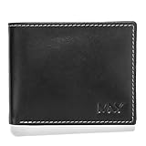 Marc New York Burnshied Mens Leather Billfold Wallet Bifold Passcase 2 fold