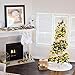 EDLDECCO 20.5 inch Snowy White Cozy Faux Fur Christmas Stocking for Holiday Party Decorations Gift-One Piece