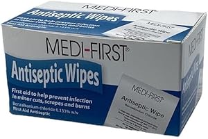MEDI-FIRST Antiseptic First Aid Wipes 20/Box