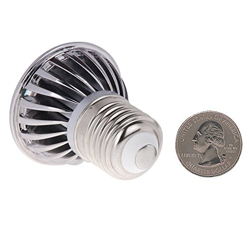 HERO-LED P16-DIM-24T-SN-DW Dimmable PAR16 E26/E27 Short Neck 120V LED Halogen Replacement Bulb, 120 Degree Wide Beam Floodlight, 4.8W, 50W Equivalent, Daylight White 5000K, 5-Pack