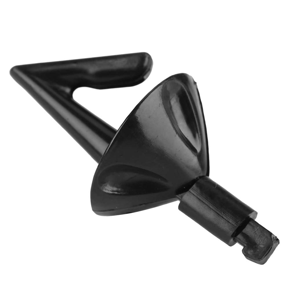 Alomejor 20 Pieces Cone-Shaped Fishing Rig Tubes, PE Material, Black, Heat-Shrink Sleeves, Terminal Bait Clips, Freshwater & Saltwater