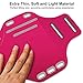 LivingABC Workout Armband for iPhone 7 8 Plus, VCOO Phone 6s/6 Plus Arm Band for Sports, Running Holder for Samsung Galaxy LG HTC Nokia Moto with 5.5 Inch Screen (Red)