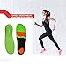 Sports Orthotic Insoles (1 Pair) & Foot Sleeve Socks (1 Pair) - Shoe & Boot Orthotic Inserts - Plantar Fasciitis Arch Support Gel Orthotics Insole (Pack of 4)