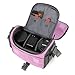BAGSMART Digital SLR/DSLR Compact Camera Shoulder Bag, Travel SLR Gadget Bag, Pink