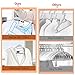 IPOW 40 PCS, ABS Material Heavy Duty Hangers Non-Slip Clothes Hanger Organizer Hook Perfect for Pants,Dress,Jacket,Underwear and Shirt in Home,Durable&Not Easy to Break Off