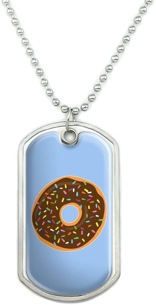 donut dog tag