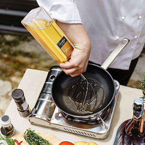 Liam-Kitchen-Glass-Oil-Dispenser-17oz-Pack-1-Olive-Oil-and-Vinegar-Cruet-Clear-Bottle-Includes-1-Extra-Stainless-Steel-Spout-for-Easy-Pouring-White