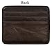 URAQT Genuine Leather Slim Wallet - Minimalist Front Pocket Wallet - Leather Money Clip Wallet Card Holders RFID Blocking(Coffee 1)
