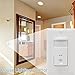 TOPGREENER in-Wall PIR Motion Sensor Light Switch, Occupancy Sensor Switch, No Neutral Required, 150W LED/CFL, 1/4HP, 120-277VAC, Ground Wire Required, Single Pole, UL Listed, TDOS5-J-W, White