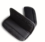 SeedFuture Baby Pushchair Seat Strap Covers 2 Pack Velcro Black Adjustable view 2