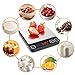 Digital Kitchen Scale with Red LED Display, Sooreally High Definition Multifunction Stainless steel Food Scale 11lb/ 5000g (Batteries Included)