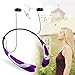 Bluetooth Headset Headphones Rymemo Metallic-feeling Soft Polishing Wireless Music Earphones Stereo Earbuds Sports/running Magnetic Neckband Style for Cellphone,Silver-Purple
