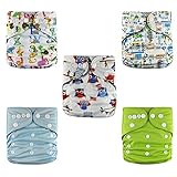 NEW DESIGN Bamboo Charcoal Cloth Diapers + Inserts Set from Jack Jill Baby (Lil' Einstein)