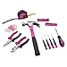 The Original Pink Box PB30TBK 30-Piece Tool Set, w/ 12-Inch Tool Bag, Pink