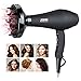 Jinri Hair Dryer Professional Salon 1875W AC Motor Negative Ionic Far Infrared Blow Dryer with Diffuser Straightenning and 2 Speed 3 Heat Setting
