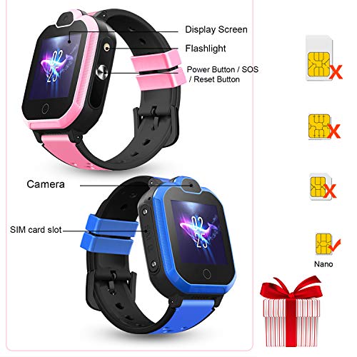 4G GPS Kids Smartwatch Phone Boys Girls Waterproof Watch with GPS