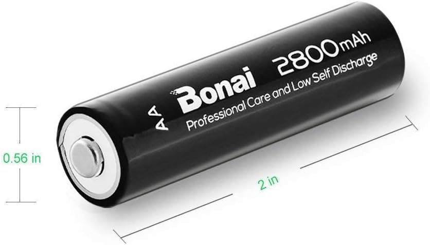 BONAI AA Rechargeable Batteries 2800mAh 1.2V Ni-MH Battery batería recargable Low Self Discharge Rechargeable Batteries 24 Pack: Home Audio & Theater
