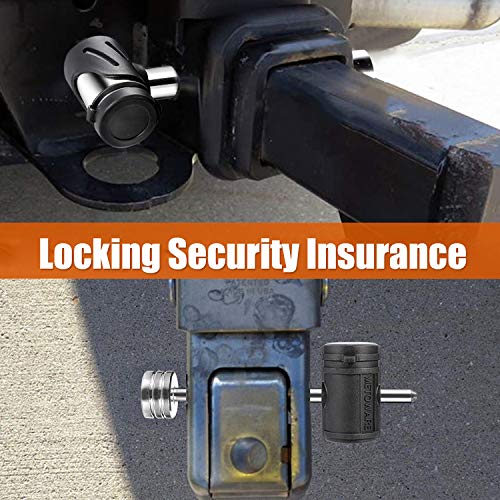 CZC AUTO Hitch Receiver Pin Lock 5/8 Inch Trailer Receiver Lock Keyed