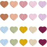 DICOSMETIC 20Pcs 10 Color Heart, Leaf Silicone Focal Beads for Pens, Keychain Making, Jewelry, DIY Crafts, Hole: 2mm