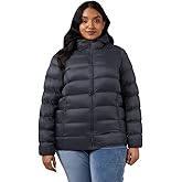 32 Degrees Women's Lightweight Recycled Poly-Fill Packable Hooded Jacket | Zippered Pockets | Water Repellent