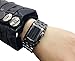 Gets Unisex Binary Watch Unique Led Illuminator Wrist Watches Creative Stainless Steel Sports Watch (Black-6.7 inch,6.7 inch)