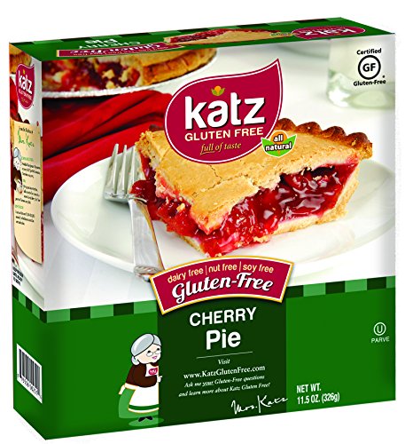 Katz Gluten Free Personal Size Cherry Pie. Free of Dairy, Soy, Tree Nuts, and Peanuts, Kosher 11.5 oz (6pk)
