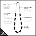 Goobie Baby Naomi Silicone Teething Necklace for Mom to Wear, Safe BPA Free Beads to Chew - Black/Marble