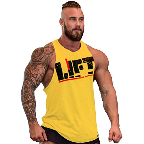 Befox Men's Vest Fitness Muscle Gym Bodybuilding Lift Stringer Tank Top M-XXL