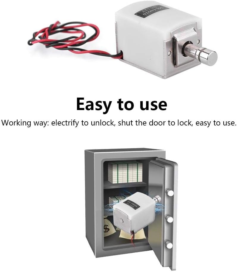 DC12V/24V Small Electronic Lock Cabinet Drawer Electric Bolt Lock Electromagnetic Locks Ultra-Thin Design Safe Stable - Image 4