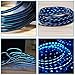 AoLiPlus 6.5 FT LED Charging Cable Visible Flowing Light UP USB Charger Cords Compatible with Phone X/8/8 Plus/7/7 Plus/6/6 Plus/5/5S/5C/SE - Blue