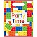 Building Block Party Supplies | Includes Paper Plates, Cups, Napkins, Tablecloth and Banner | Tableware for Brick and Construction Themed Birthday Parties | Boys Birthday Party Decorations Serves 16