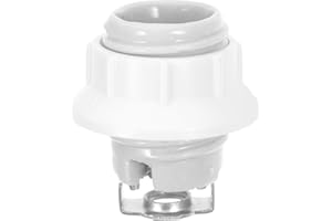 AUTSUPPL Ceramic Light Fixture Threaded Socket Screw-in Bulb Holder DIY Lamp Kit with Vintage Texture