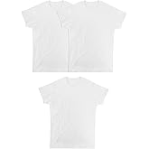 Fruit of the Loom Men's Eversoft Cotton Stay Tucked Crew T-Shirt, Regular-3 Pack White-Micro Mesh Coolzone Underarm, l